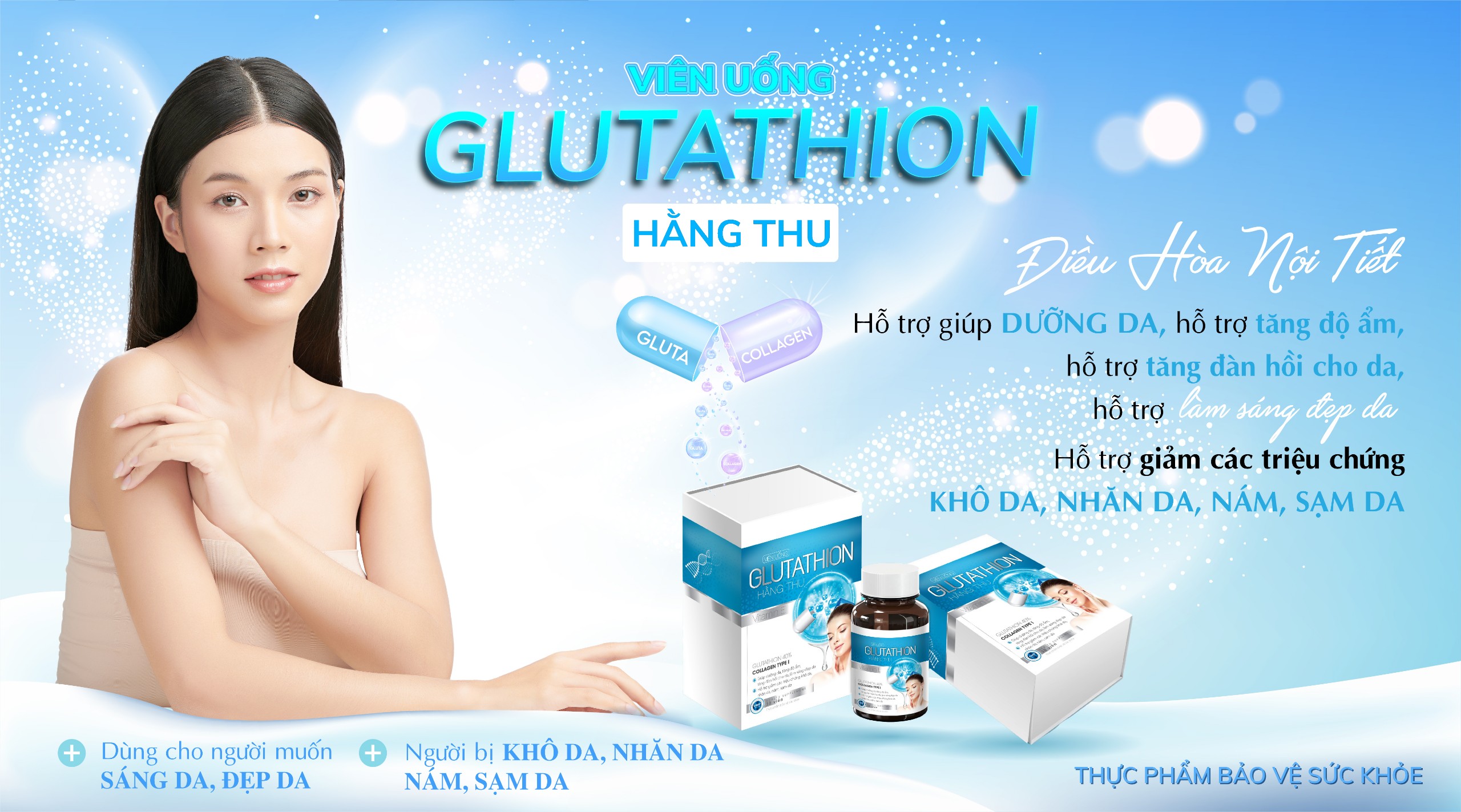 Viên uống Glutathion Hằng Thu