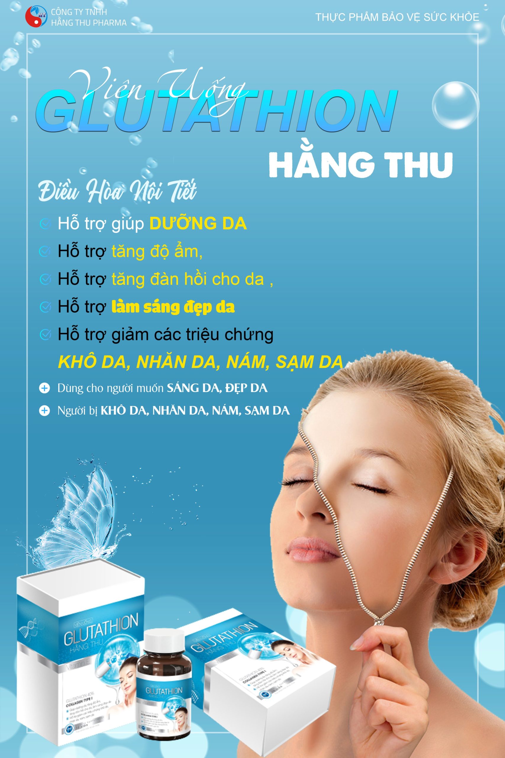 Viên uống Glutathion Hằng Thu