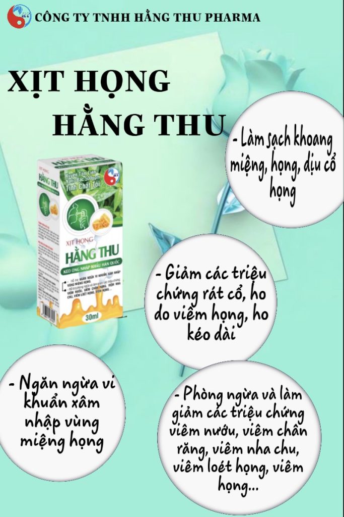 Xịt Họng Xuyên Tâm Liên Hằng Thu Pharma