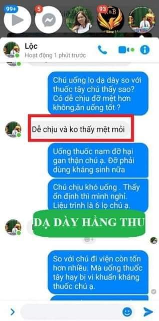 Dạ Dày Hằng Thu có tác dụng phụ không